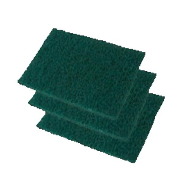 Performance Plus Scrubbing Hand Pad Green 6 in. x 9 in. Medium Duty, 20PK - PGRE96