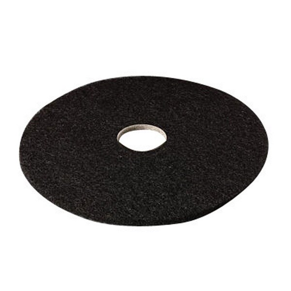 3M 3M 19 in. D Non-Woven Natural/Polyester Fiber Floor Pad Disc Black - 7200-19