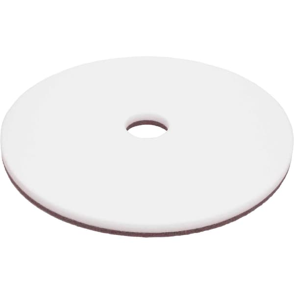 Global Industrial 13in Floor Pad, White, 5PK - 641396