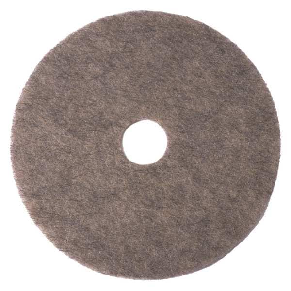 Tough Guy Burnishing Pad, Beige, Size 21", Round, PK5 - 402V86