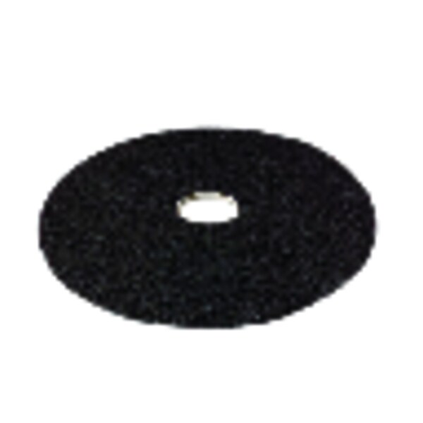3M 3M 17 in. D Non-Woven Natural/Polyester Fiber Floor Polishing Pad Black - 7300-17