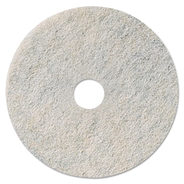 3M Niagara Natural White Burnishing Pad, 27" Diameter, White, PK5 - 3300N