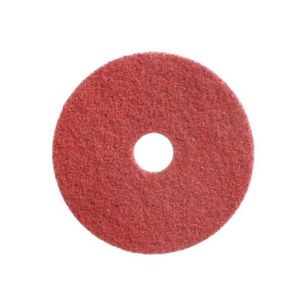 Americo Diamond Polishing 17in Scrubbing Pad, 400 Grit Red, 2 Per Case - 435217