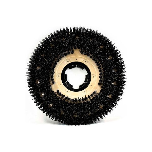 The Malish Corporation Malish 18" MAL-GRIT Grit Brush w/NP-9200 Clutch Plate, Black - 813218NP