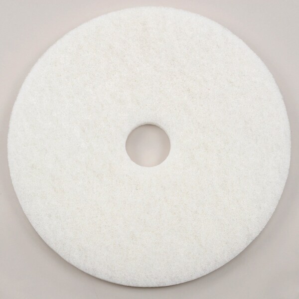 Global Industrial 20 White Polishing Pad, 401220, 5PK - 261165WH