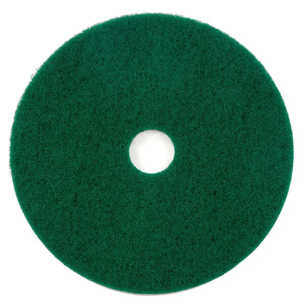 Global Industrial 18in Scrubbing Pad, Green, 5PK - 641290GN