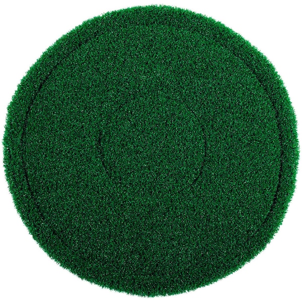 Global Industrial 13in Scrubbing Pad, Green, 4PK - 261880TS