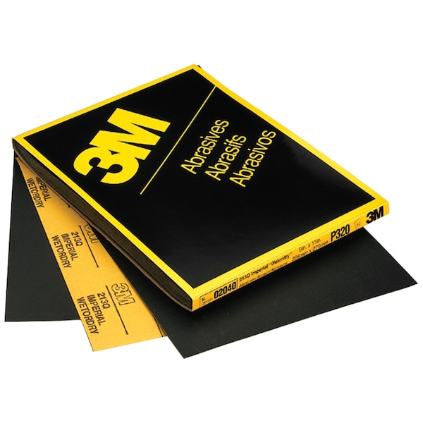 3M ™ Imperial ™ Wetordry ™ 9" x 11" Hoja - 50 Hojas por Paquete - 2043