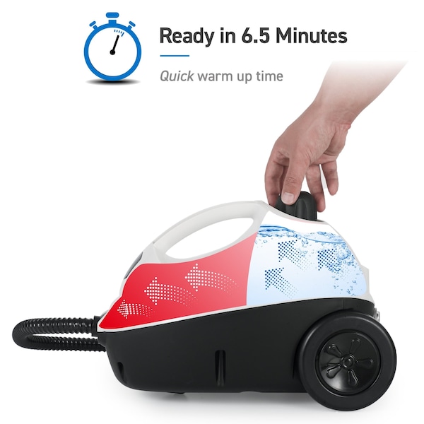 Commercial Care Steam Cleaner, 1500w Multipurpose Steamer With Accessory Kit - CCFC150