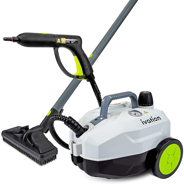 Ivation Multi-Purpose 1800W Canister Steam Cleaner w/ 14-Accessories, Chemical-Free Houshold Cleaner - IVASTEAMR20