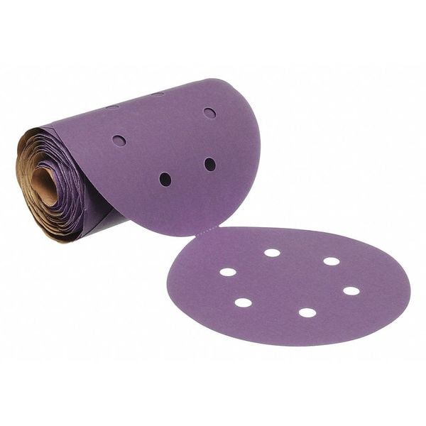 Rollo de discos de lija 3M Cubitron, recubierto, 6" de diámetro, 220 granos - 7100075220