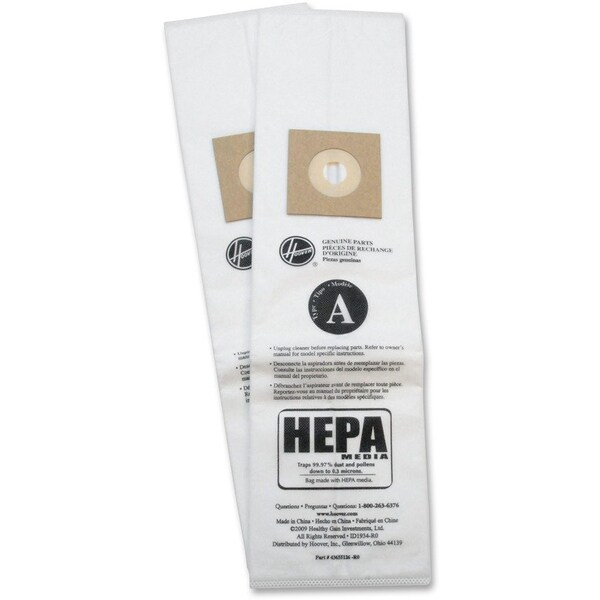 Hoover Insight Upright Allergen Vacuum Bags, Type A, 60PK - AH10170