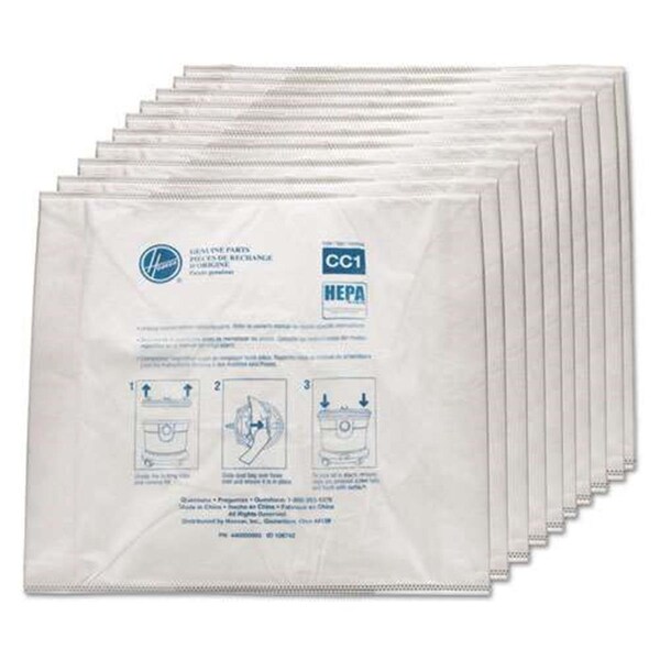 Hoover Disposable Vacuum Bags, Hepa CC1 - AH10363
