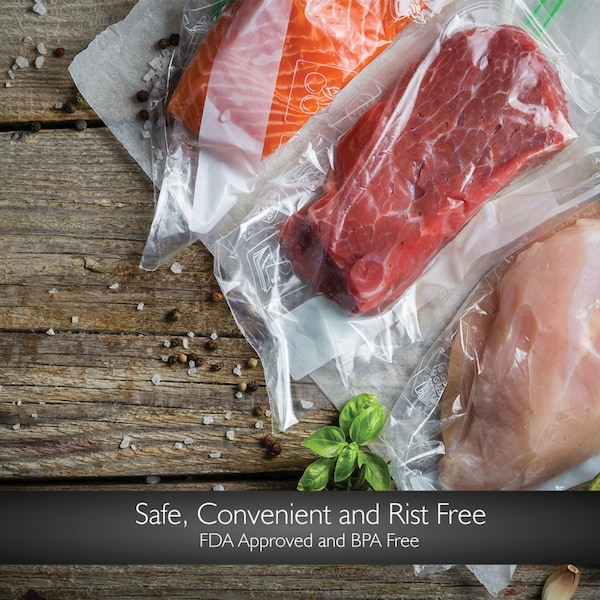 Nutrichef Universal 8-Inch Vacuum Sealer Bags (100 Feet) - PRTPKVS12RL
