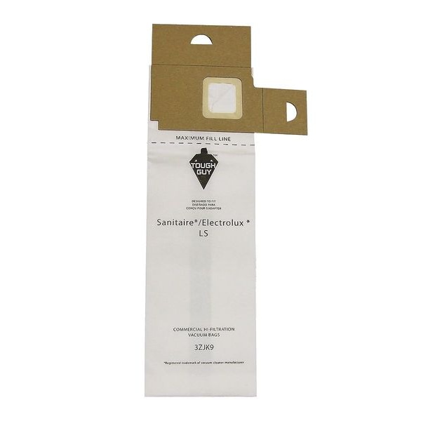 Tough Guy Vacuum Bag, 2-ply, Paper Bag, 5 PK - 3ZJK9