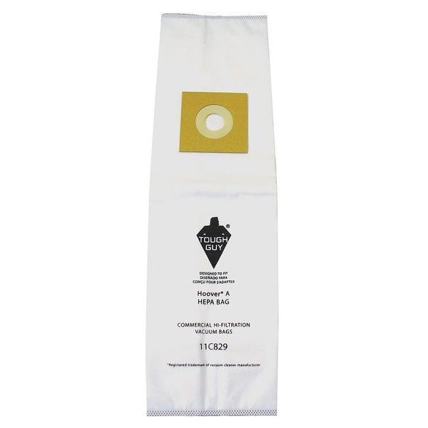 Tough Guy Vacuum Bag, 5-Ply, Synthetic HEPA Filter Bag, 3 PK - 11C829