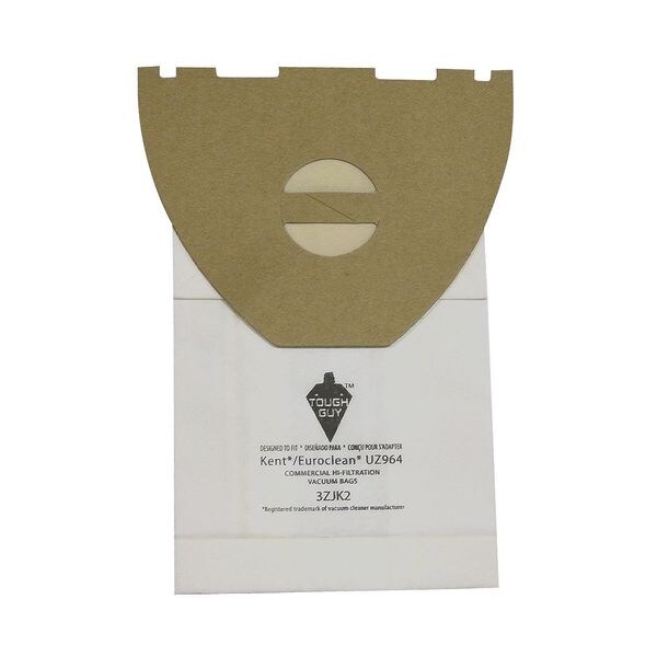 Tough Guy Vacuum Bag, 2-ply, Paper Bag, 10 PK - 3ZJK2