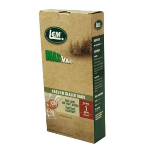 Lem Products LEM MaxVac Clear Vacuum Sealer Rolls and Bags 1 pk - 1390