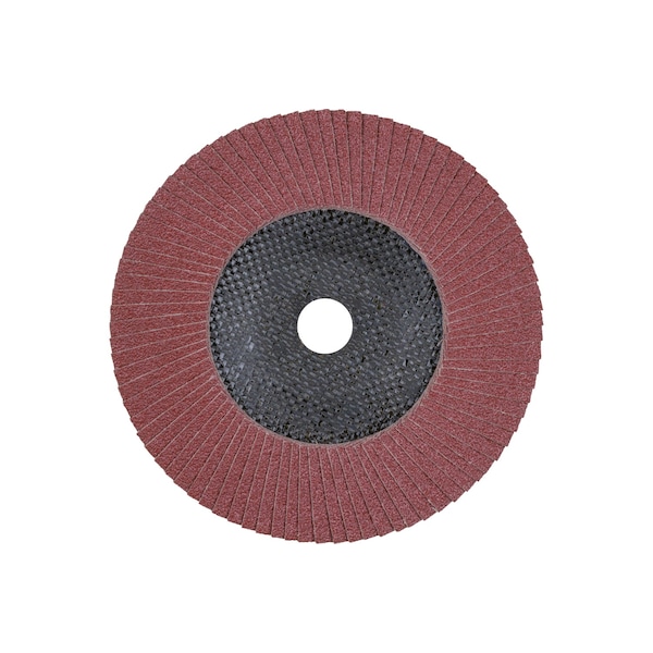 Pferd 7" x 5/8-11 Thd. Disco de Aletas POLIFAN® - A SG STEELOX, Óxido de Aluminio, 40 granos, Cónico - 62268