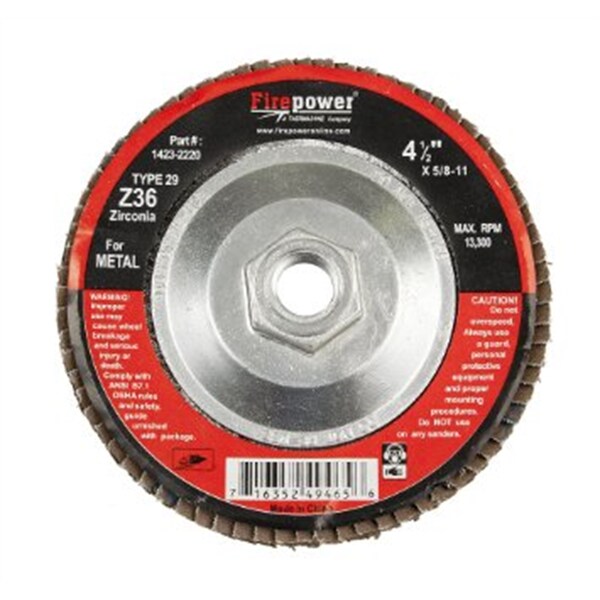 Disco de Láminas Firepower, Zirconia, 4 1/2" X - 1423-2220