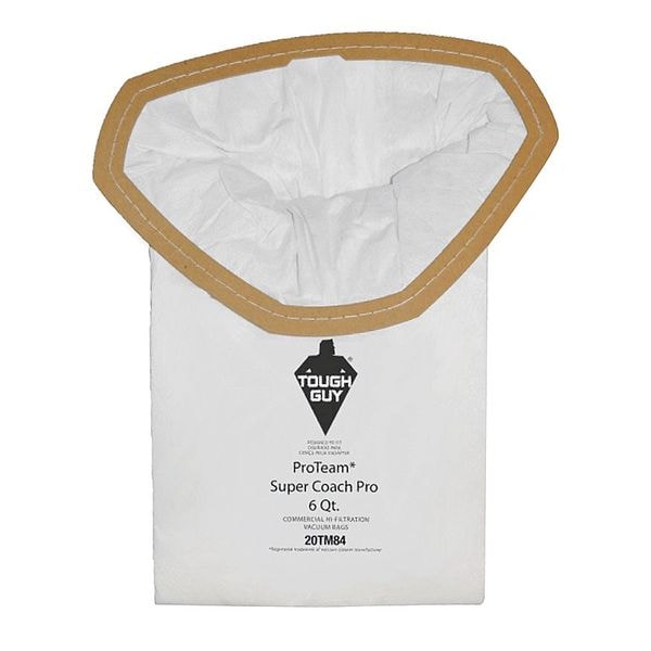 Tough Guy Vacuum Bag, 2-ply, Paper Bag, 10 PK - 20TM84