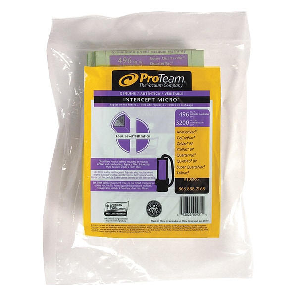 Proteam IMF Bag, Closed Collar, f/ 6 qt., PK10, 10 PK - 106995