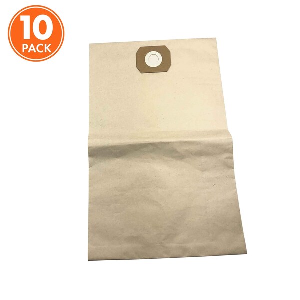 Sun Joe Universal Replacement Paper Filter Bag for SWD16000 Wet / Dry Vacuum and Others | 10 Pack - SWD-16GB-10PK