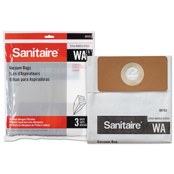 Sanitaire WA Premium Allergen Vacuum Bags for SC5745/SC5815/SC5845/SC5713, PK30 - EUR6810310