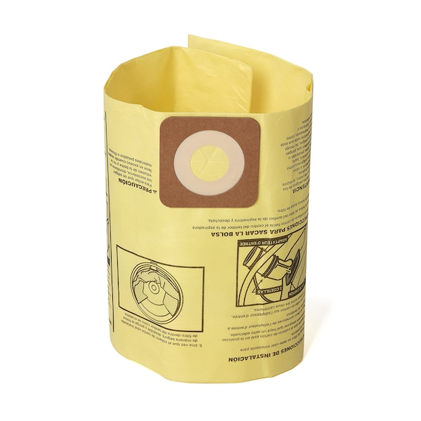 Craftsman Fine Dust Wet/Dry Vac Dust Collection Bags for 6-10 Gallon Shop Vacuums, 2PK - CMXZVBE39970