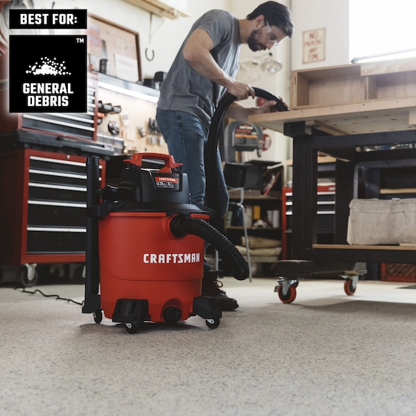 Craftsman Fine Dust Wet/Dry Vac Dust Collection Bags for 6-10 Gallon Shop Vacuums, 2PK - CMXZVBE39970