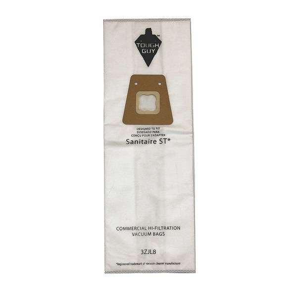 Tough Guy Vacuum Bag, 4-Ply, Synthetic HEPA Filter Bag, 5 PK - 3ZJL8