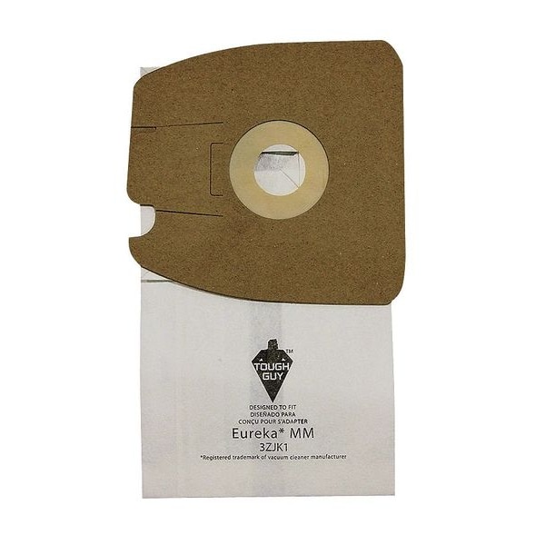 Tough Guy Vacuum Bag, 1-Ply, Paper Bag, 10 PK - 3ZJK1