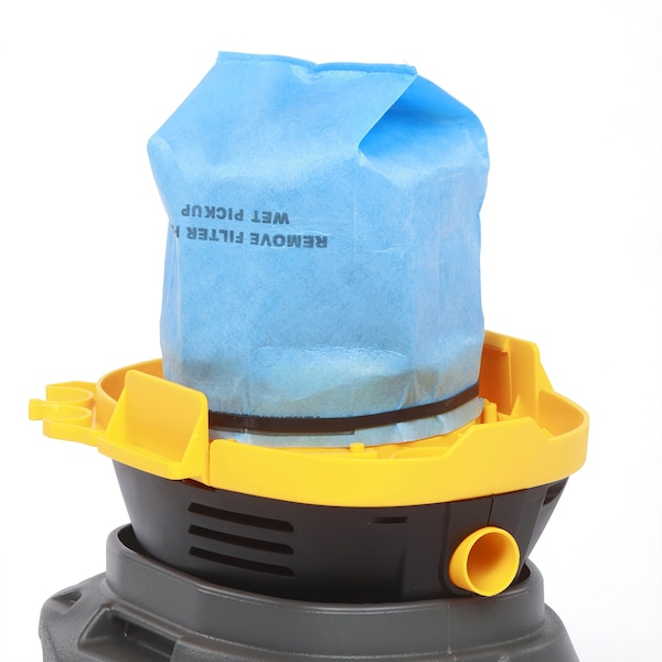 Workshop Wet/Dry Vacs Shop Vacuum Bag Filters For 2.5 Gallon Shop Vacuum Cleaners, 6PK - WS01025F2