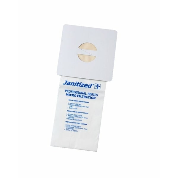 Janitized Filter Bag, Tennant 3000/3050,611780, PK10, 2-ply, Micro Filter, 10 PK - JAN-CXBP-2(10)