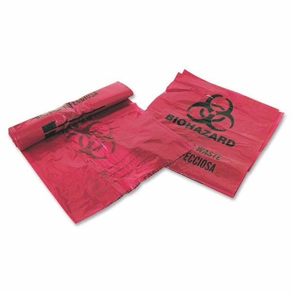 Medegen Waste Disposal Bags, Red, 3 Gal, PK200, 200 PK - 03EB086000