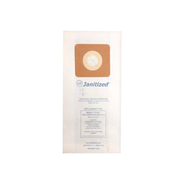 Apc Filtration Bissell Paper Vacuum Bag for Bissell Pro PowerForce BGU1451T - JAN-BISS7-2(3)