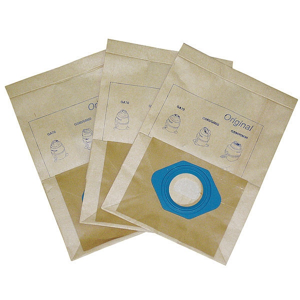 Tough Guy Vacuum Bag, Dry, ULPA Cartridge Filter, 5 PK - 49AJ55