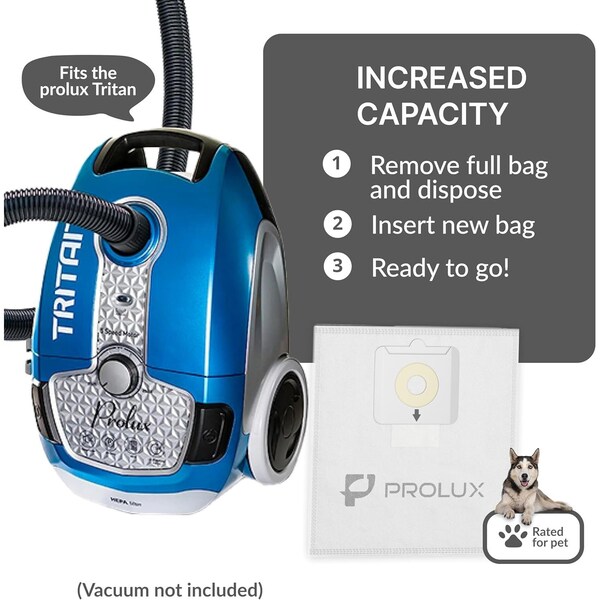 Prolux New 10 pack of Bags for Tritan Vacuum Cleaner - GVTB