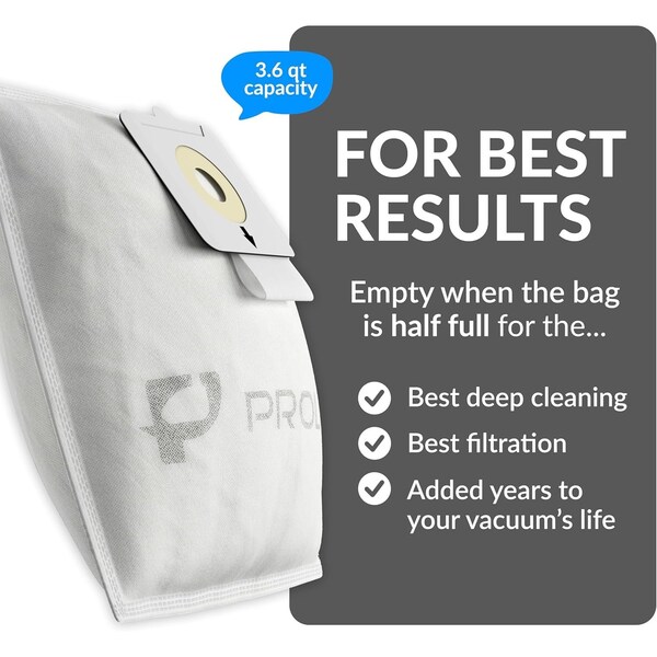 Prolux New 10 pack of Bags for Tritan Vacuum Cleaner - GVTB