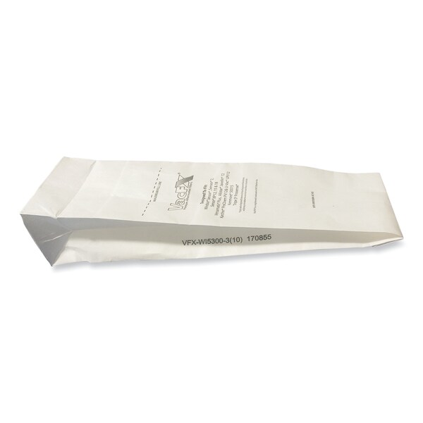Vacfx Vacuum Filter Bags for Windsor Sensor S/S2/XP/Veramatic Plus, PK100 - VFX-WI5300-3(10)