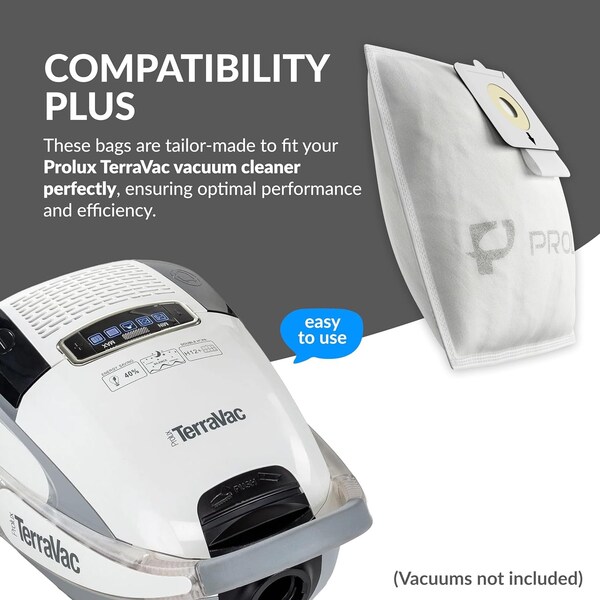Prolux 10 pack of Bags for TerraVac Canister Vacuum - TERRABAGS