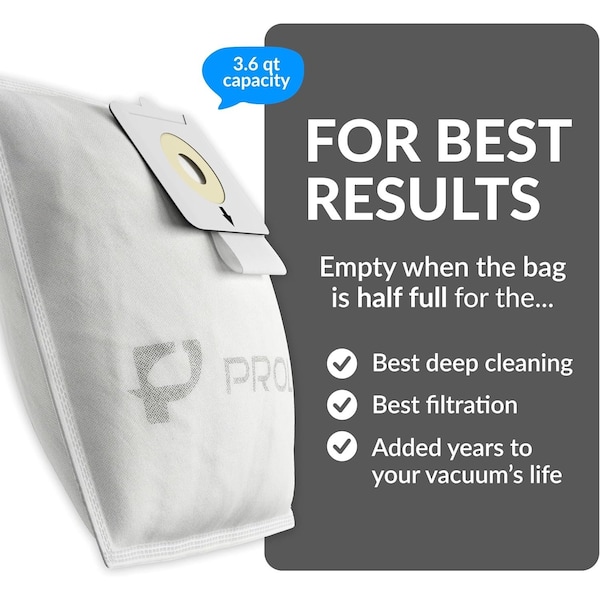 Prolux 10 pack of Bags for TerraVac Canister Vacuum - TERRABAGS