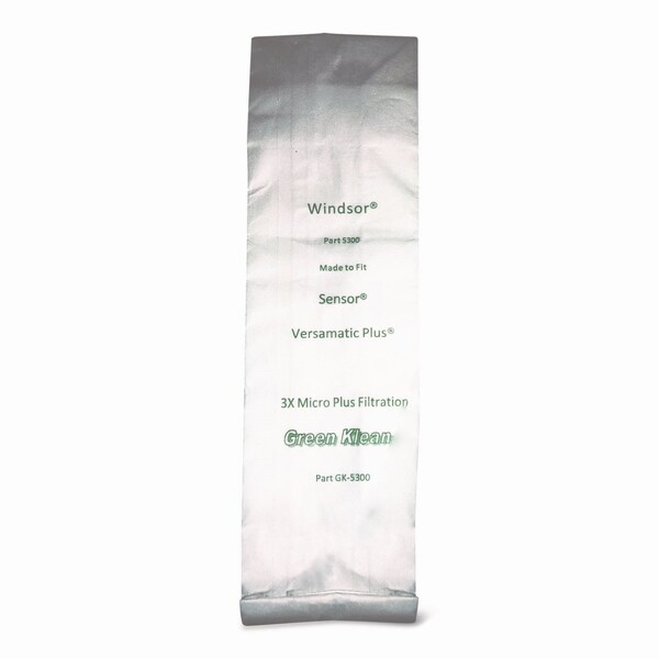 Green Klean Replacement Vacuum Bags, Fits AllStar/Century/Karcher/ProChem/Sebo/Versamatic Plus/Windsor, 10PK - GK-5300-P