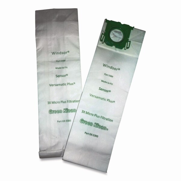 Green Klean Replacement Vacuum Bags, Fits AllStar/Century/Karcher/ProChem/Sebo/Versamatic Plus/Windsor, 10PK - GK-5300-P
