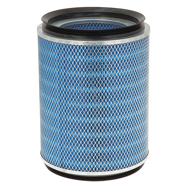 Tennant Cylinder Dust Filter, 13 1/4in L, Blk/Blue - 1045900