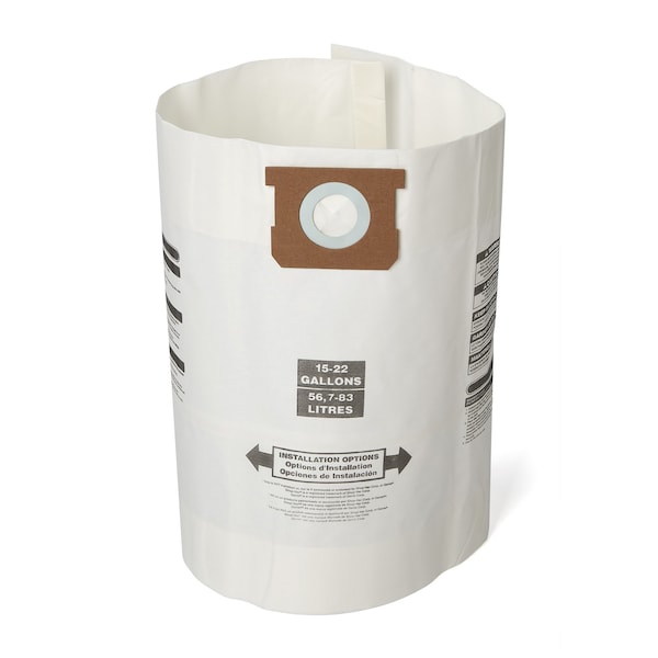 Craftsman Wet/Dry Vac Dust Collection Bags for 15-22 Gal. Shop Vac Branded Vacuums, 3PK - CMXZVBE38772