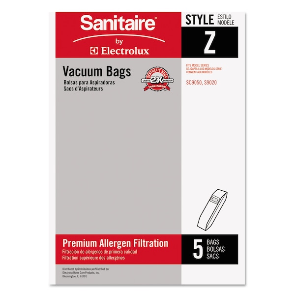 Sanitaire Style Z Vacuum Bags, Style Z, 50 PK - EUR 63881A-10