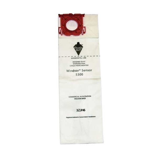Tough Guy Vacuum Bag, 3-Ply, Paper Bag, 10 PK - 3ZJH6