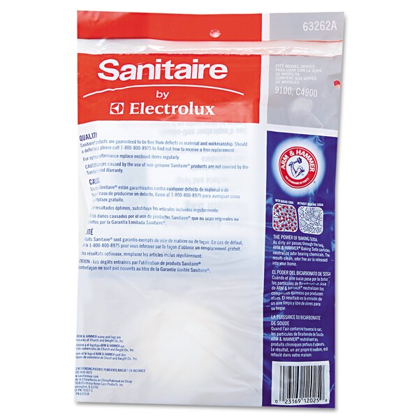 Sanitaire SD Premium Allergen Vacuum Bags for SC9100 Series, PK50 - EUR 63262-10