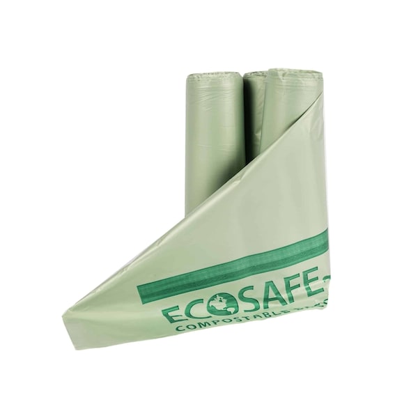 Ecosafe 39X55 in. Compostable Bin Liner, 0.85 Mil, 80Pk - HB3955-85